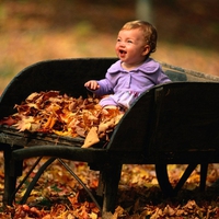 Baby on chair