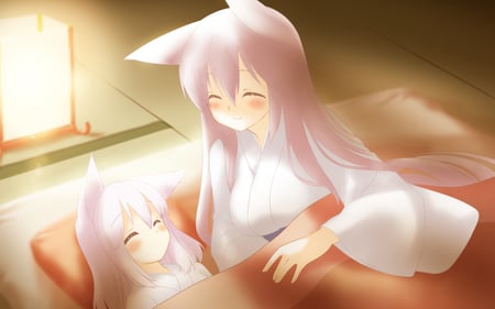 Irotoridori no Sekai - anime, foxgirl, girl, blush, irotoridori no sekai, cool, kawai, japanese clothes, shida kazuhiro, cute, game cg