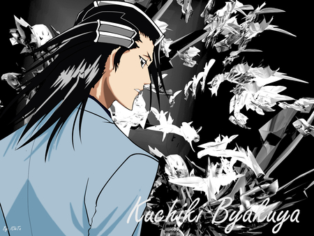 Kuchiki byakuya - anime, bleach, 6 squad captain, kuchiki byakuya, shinigami