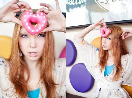 dunkin donuts1 - pink, donuts, sweet, food, girl