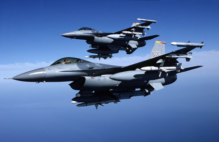 F 16 - aircraft, f16, fly, military