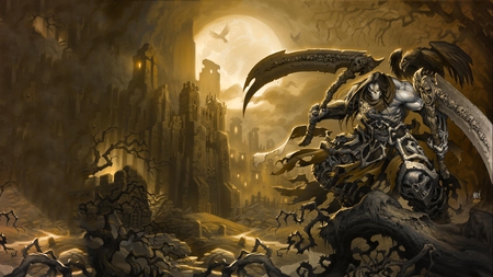 Death - death, video game, dark, skull, horror, darksiders 2, action, adventure, darksiders, reaper