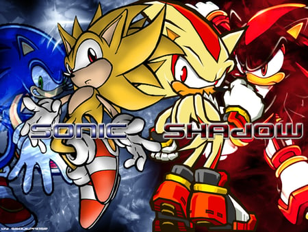 Don't mess with the two coolest hedgehog's around - shadow, super shadow, sonic, super sonic