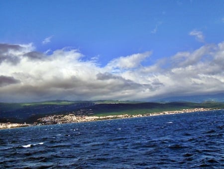 Sky and sea - clouds, summer, places, landscape, sea, croatia, adriatic, sky