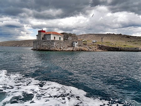 Beautiful landscape - sky, croatia, landscape, clouds, adriatic, sea