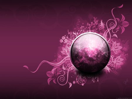 abstract purple - purple, pretty, sphere, swirl