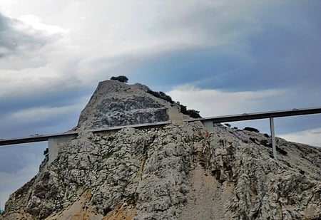 Highway to heaven? - highway, sky, bridge, croatia