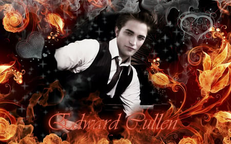 Edward Cullen - cullen, twilight, movies, smoke, hearts, edward