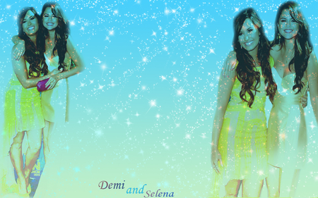 Demi and Selena Wallpaper - demi and selena, disney princesses