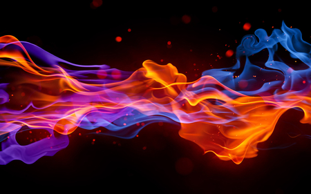 Abstract fire - brillant, abstract, colors, fire