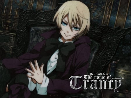 Fear the Name of Trancy - boy, anime, fear, trancy, kuroshitsuji, alois