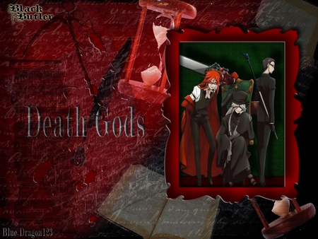 Death Gods - anime, griel, undertaker, kuroshitsuji, god, death, grell, william