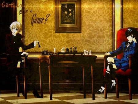 Yet Another Game - ciel, game, anime, trancy, chess, kuroshitsuji, alois, phantomhive