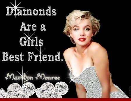 Marilyn-Monroe-Diamonds - women, diamonds, legend, jewels, monroe, model