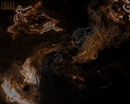 Corax - Abstract Swirls (dark) - abstract, swirls, swirl, corax, dark, 3d