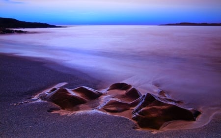 BEAUTIFUL BEACH - sky, beach, sand, hills