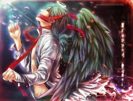 trapped_angel - anime, colors, fantasy, angel