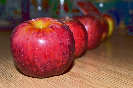 Starking Apples - apples, red, five, juicy