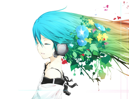 Hatsune Miku - artistic, anime, anime girl, beautiful, beauty, aqua, awesome, aqua eyes, aqua hair, art