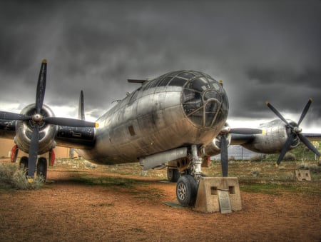 Retired Warrior - boeing, ww2, b-29, wwii, b29, bomber, superfortress