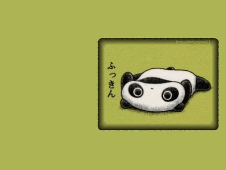 tare panda - animal, anime, panda, green