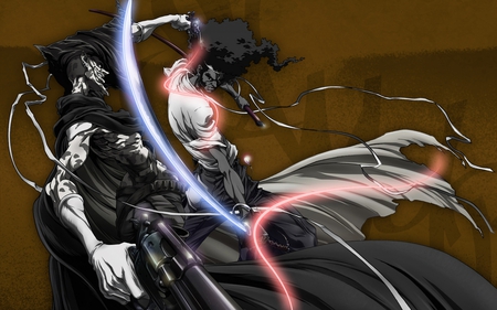 Afro Samurai - anime, afro, samurai, swords