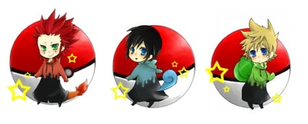 Poke Hearts - kingdom hearts, video games, pokemon, roxas