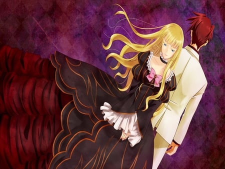 Beatrice & Battler - umineko, vn, 2010, wall, new, tv show, anime