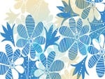 Blue Floral Abstract