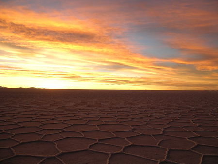 Desert View - view, hot, dry, desert, sunset, sand