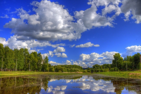 Clouds - nature, komi, clouds, park, ukhta, heaven