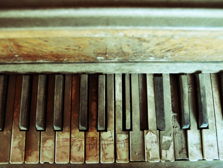 Abandoned - piano, abstract, instrument, abandoned, musical