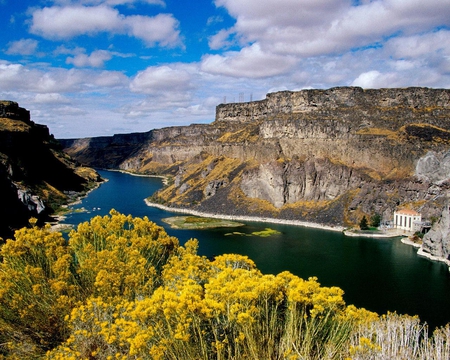 Shoshone Falls Park Twin Falls - water, sky, falls, canyon