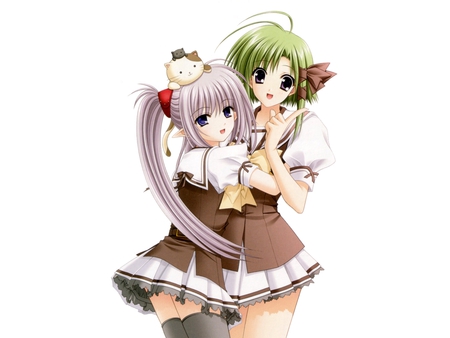 Asa And Primula - anime, shuffle, kitty, primula, asa