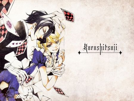 Wonderland Gone Wicked - wonderland, anime, trancy, claude, kuroshitsuji, wicked, faustus, alice, alois