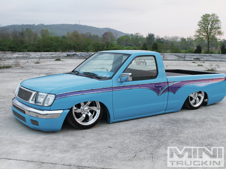 Blue Curse - truck, frontier, low, nissan