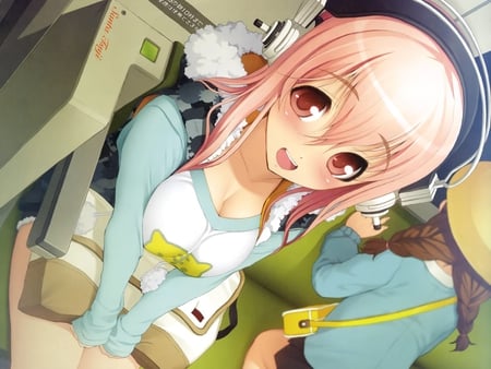 Headphone Girl - music, headphone, anime, girl, cute, nice