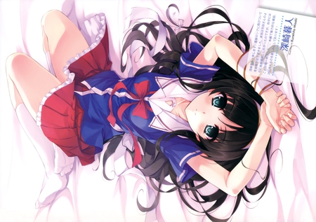 Kisaragi Mio New - beauty, kisaragi mio, girl, game, cg art, wall, irotoridori, new