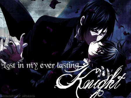 Eternal Knight - moon, ciel, anime, kuroshitsuji, eternal, phantomhive, knight, sebastian, eternity, demon