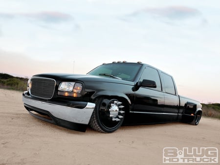 3500 Crew Cab - low, black, gm, chevy