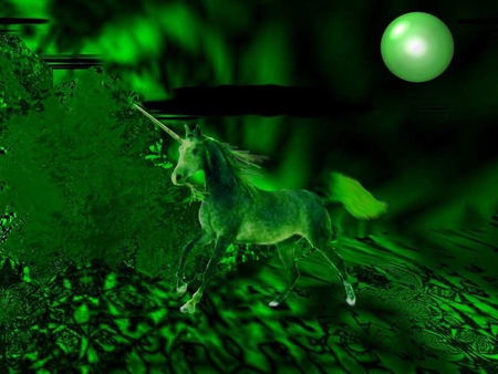 I love being green - others, fantasy, animals, unicorn