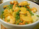 SHRIMP with PEAS & RICE