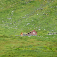 a house in the mountain