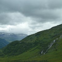 mountain waterfall