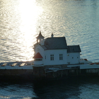 a church in the sea