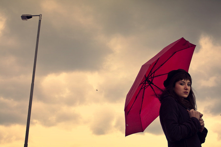 How_to_Disappear_Completely - babe, female, umbrella, model