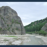 Doftana valley near the village Brebu