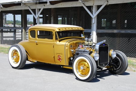 Coupe 30 - ford, classic, white walls, hot rod