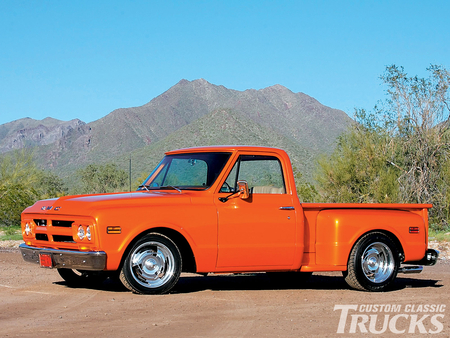 Gmc 1/2 Ton - orange, classic, 1960, truck