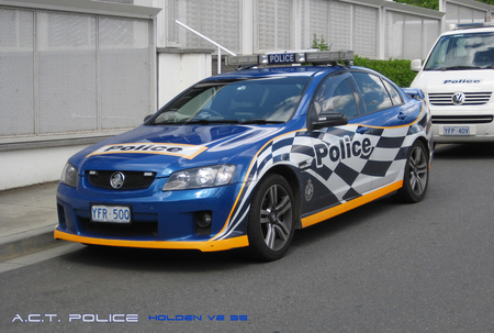 AFP - ACT Police Traffic/Highway Patrol, Holden VE SS - car, holden, cars, australia, police, police department